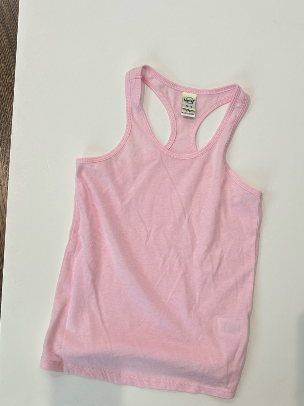 Kavio Light Pink Racerback Tank Top, Size 5/6